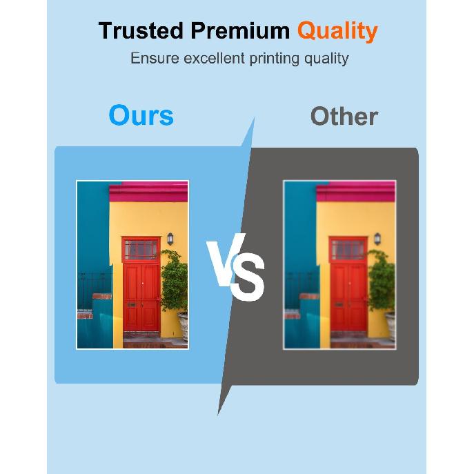 LC203 XL High Yield Ink Cartridge (4-Pack, Black, Cyan, Magenta, Yellow,1 Each) - LC203XL LC201 Ink Cartridge Replacement for Brother Ink LC203