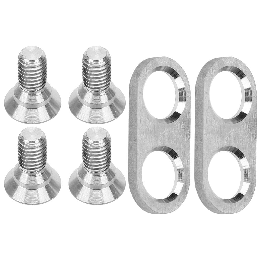 Mountain Bike Pedal Cleats Mounting Screws and Washers Titanium Alloy Cycling Accessory