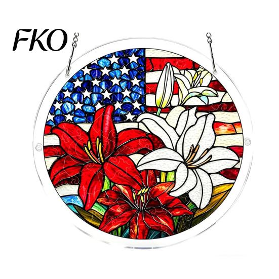 High Transparency Acrylic Art Puzzle Suncatcher, Artistic Window Hanging Ornament, 7.48 Inch Sun Suncatcher Pendant for Enthusiasts Catcher