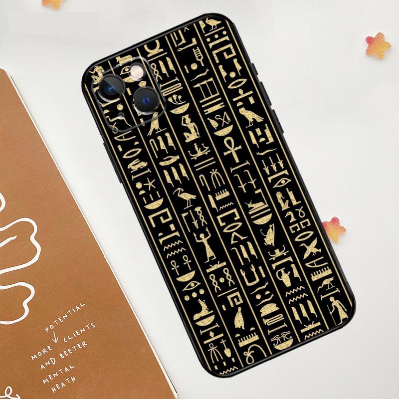 Ägypten Pharao Wandmalerei Hülle Für Apple iPhone 15 16 14 13 12 11 Pro Max Mini XR 15 16 Plus 16e Schutzhülle