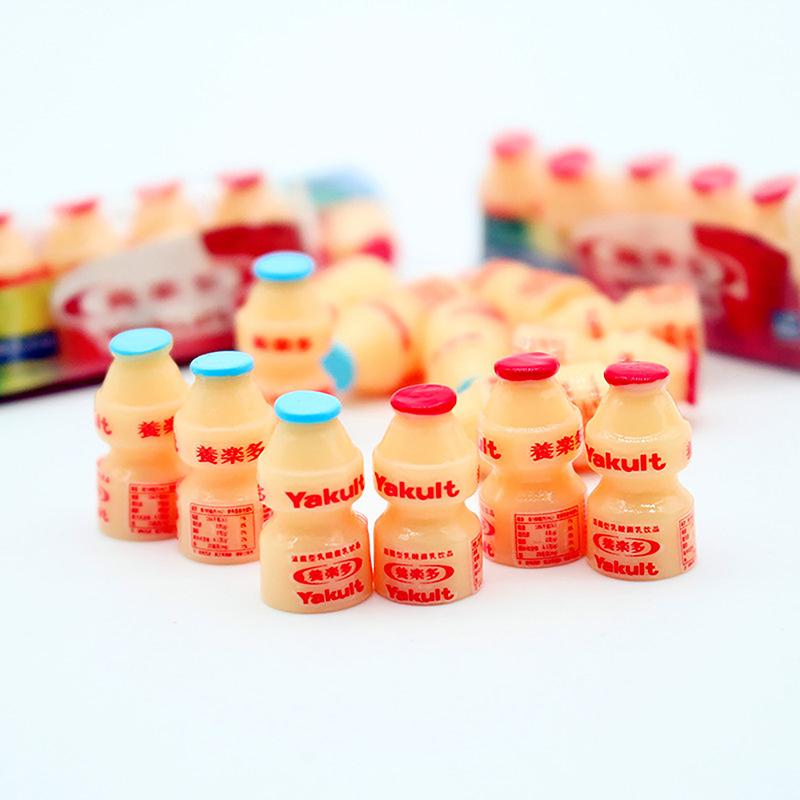 10 шт. кукольный домик миниатюрный имитация бутылки Yakult Sour напиток кукла кухня игрушки супермаркет круглосуточный магазин аксессуары своими руками