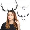 Antlers Headband Halloween Elk Headwear for Halloween Party Wear Deer Horn Hair Band Christmas Headpiece Party Supplies