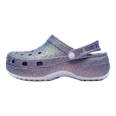 Plattform Irid Glitzer Clog Lässige Mode Lochschuhe Damen Lila