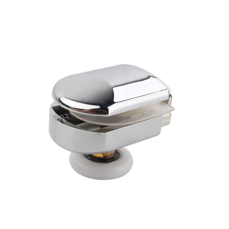 Vintage-Style Shower Door Round Arc Glass Sliding Door Hanger Wheel