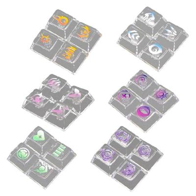 High Translucent Keycaps Enhances Backlits Illumination Effects and Long Time Use for Mechanical Keyboards
