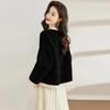 KAISER Women's Lamb Shearling Round Neck Coat