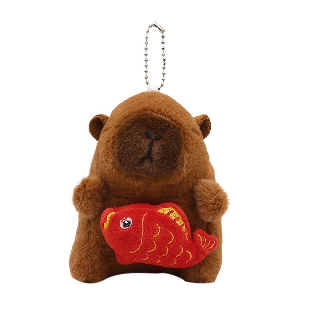 

Hanging Ornament Simulation Koi Capybara Keychain Cartoon Bag Pendant for Kids Gift 03