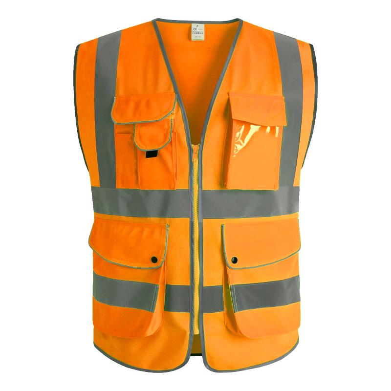 Xinghua Multi-Pocket Reflective Safety Vest with Logo Printing