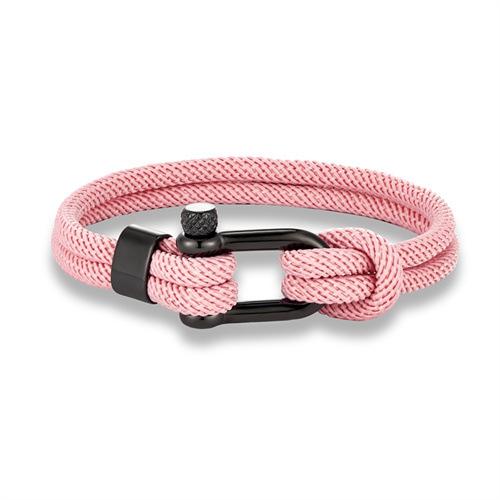 2026 Black Fashion Personality Horseshoe Buckle Hand Rope Men's Double Layer Milan Rope Outdoor Casual Bracelet