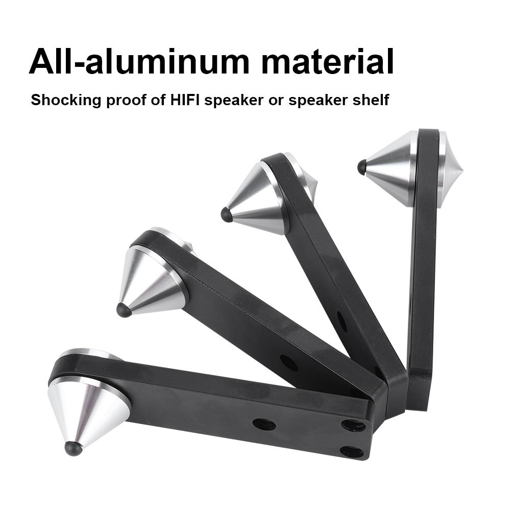 4PCS Combined Type Audio Speaker Foot Subwoofer Shockproof Spike Bracket
