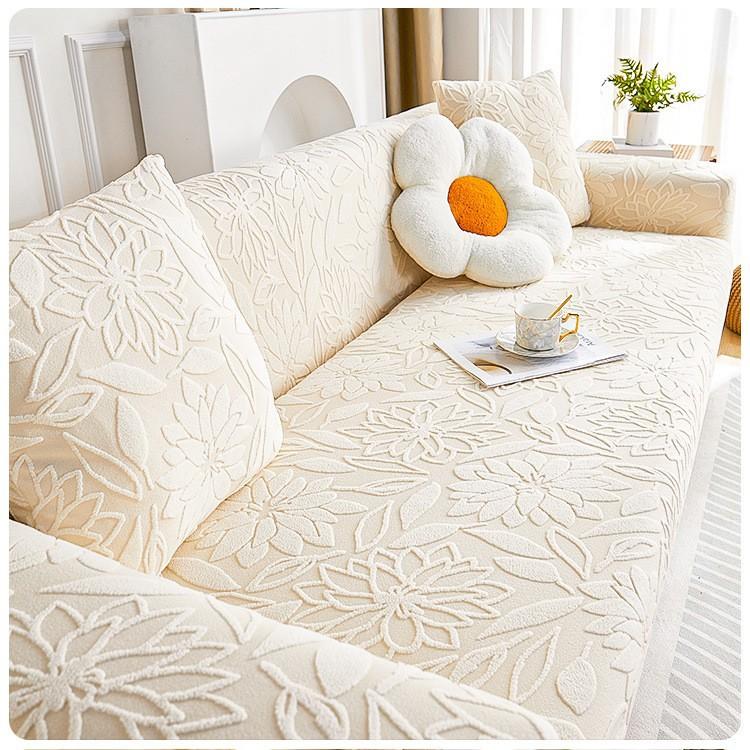 Nuovo copridivano elasticizzato in velluto jacquard, universale, per tutte le stagioni, antigraffio e antipolvere, ideale per gatti.