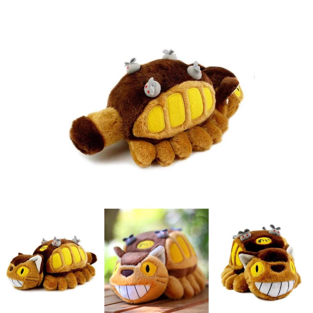 Cuddly 12" My Neighbor Totoro Cat Bus Plush Doll Catbus Pillow For Cozy Comfort