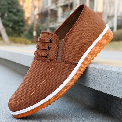 Men's Casual Flat Bottomed Work Loafers Canvas Shoes Men's Sports Shoes Canvas Men's Shoes Zapatos Para Hombres