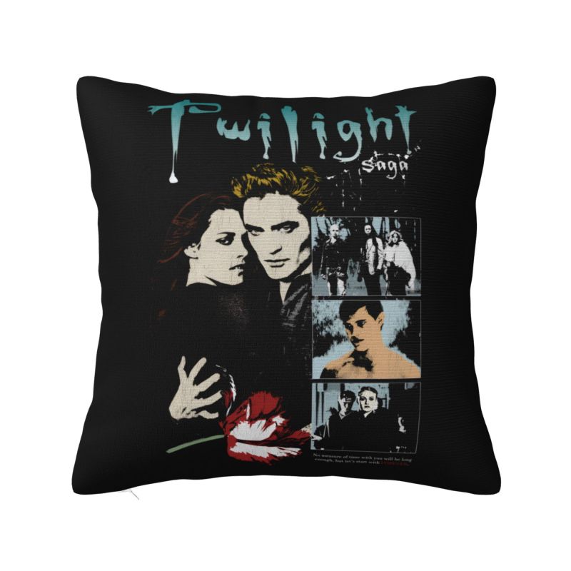 Team Edward Twilight Cursed Collage Cushion Cover x cm Polyester Robert Pattinson Throw Pillow Case Home Decor Pillowcase 30x30cm