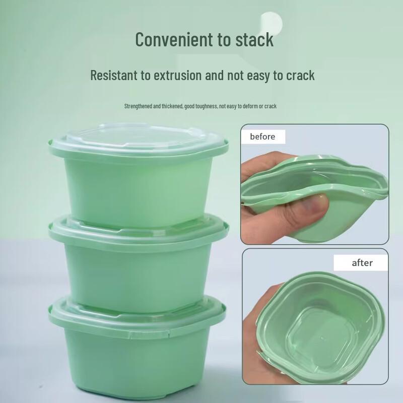 Disposable Plastic Sauce Containers with Attached Lids