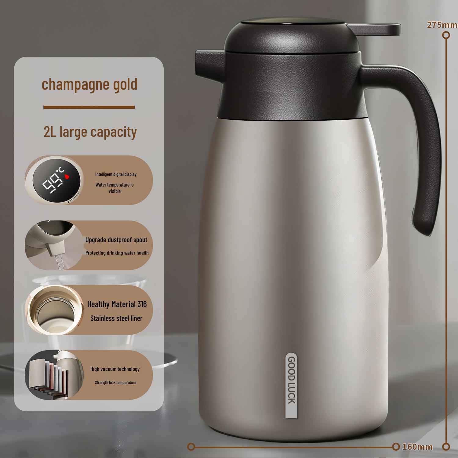 

2025 Insulated Stainless Steel Thermos Flask - Large Capacity Warm Water Bottle