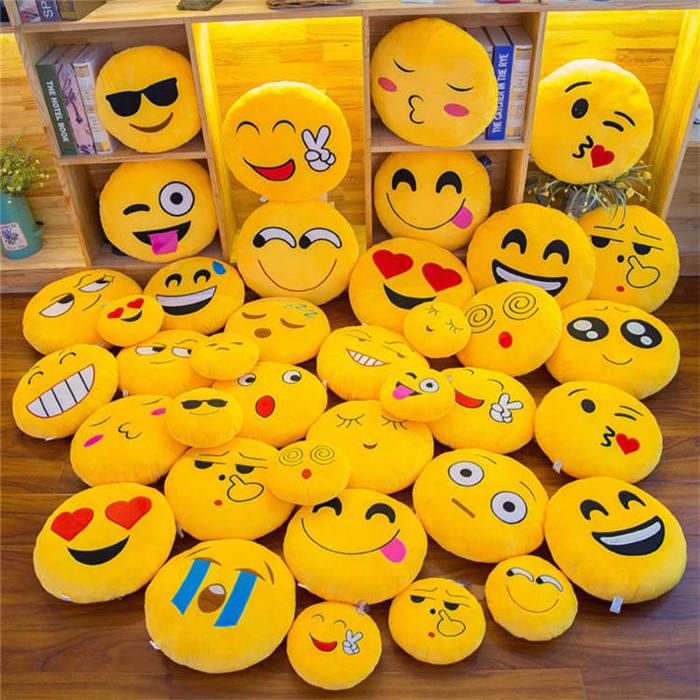 smiley face cushion