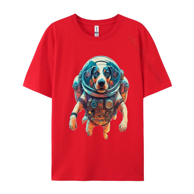 Funny Spacedog T Shirt Print Tops T Shirt Funny Cotton Unisexs Tshirts Hot Sale Tees Unisexs Designer Clothes