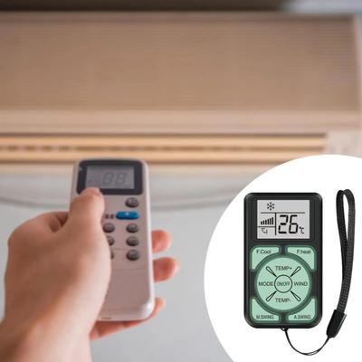 Air Conditioner Remote Control Replacement Easy Setup Multi-Brand Compatible Universal English Air Conditioning AC Remote with Lanyard