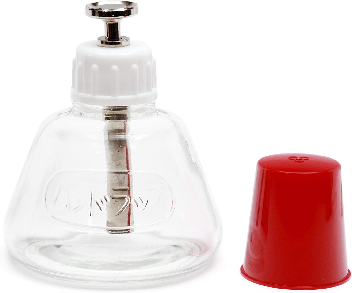 Hand-operated dispenser for small liquid extractions (water, benzine, anhydrous ethanol).