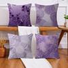 ART Purple Geometric    Maple Design Cushion Cover Happy Autumn Harvest decor Holiday Decorati Pillow Cover