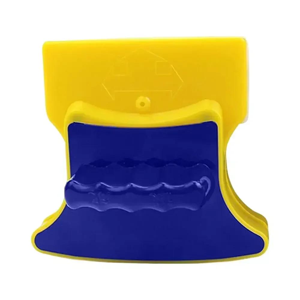 

Магнитные щетки для мытья стекла Бытовые двусторонние очистители стекла с веревкой 1,2 м Скребок для водорослей Щетка Губка Инструменты для очистки 1pc синий