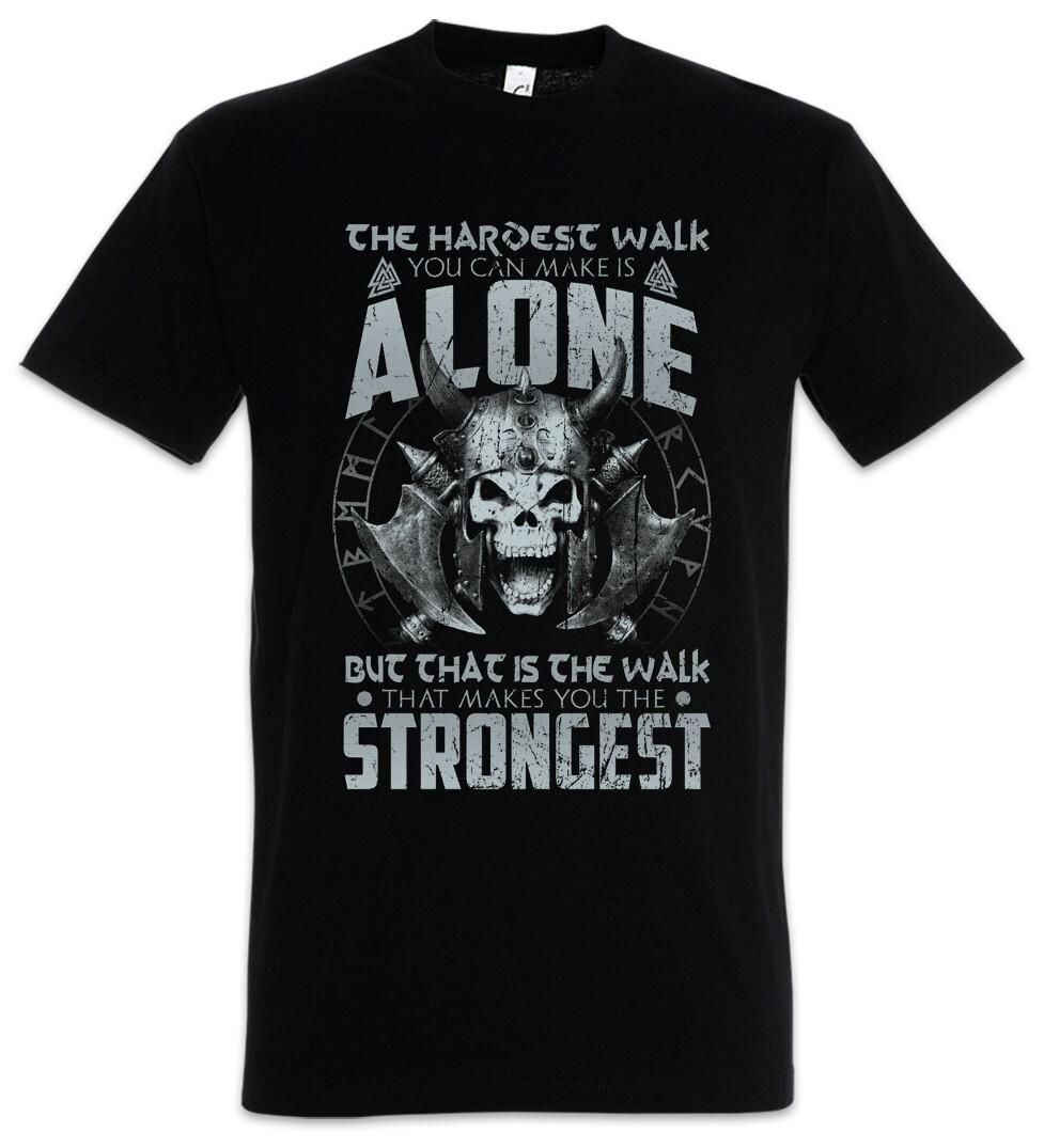The Hardest Walk T-Shirt Viking Vikings Valhall Valhalla Odin Odhin Norse Thor 4XL