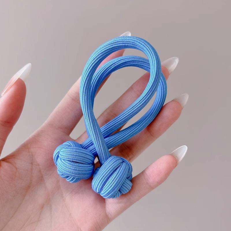 

Китайские узелковые косички резинки для волос для женщин и девочек резинка для волос повязка на голову с высокой эластичностью двойная повязка на голову стильный головной убор