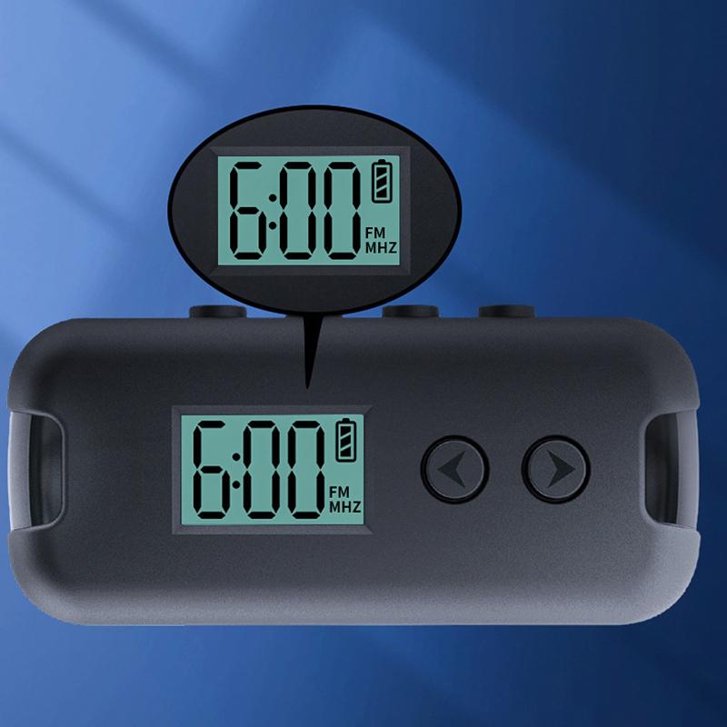 Mini Pocket Fm Radio Portable 50-108Mhz Audio Radio Receiver With Lcd Display Outdoor Sports Handheld Radios Receiver