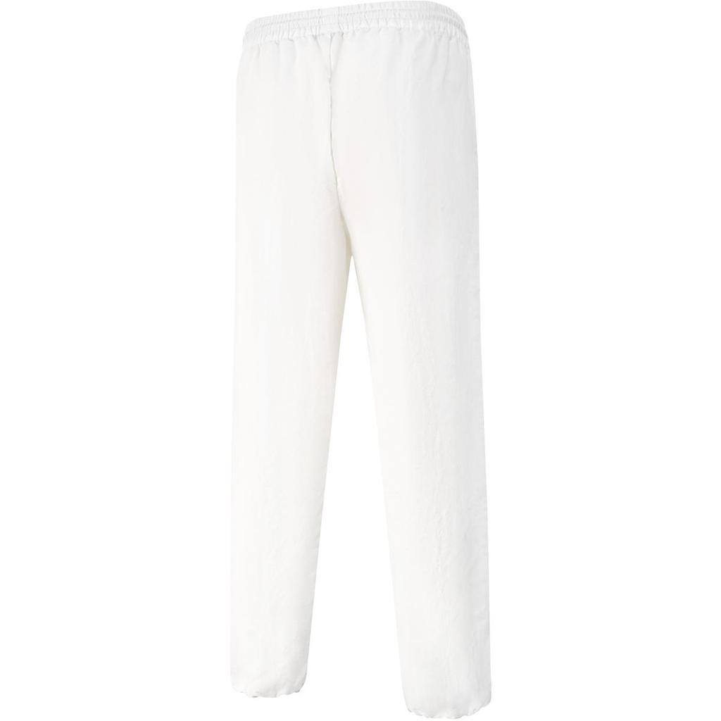 Li Ning Sports Lifestyle Series Group Purchase Color Block Mid Waist Comfortable Breathable Cuffed Sports Long Pants Unisex Pants Off-White AYKU893-1