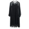 Unused ESTNATION Made In Japan Striped Pattern Long Sleeve Long Dress Women Used
