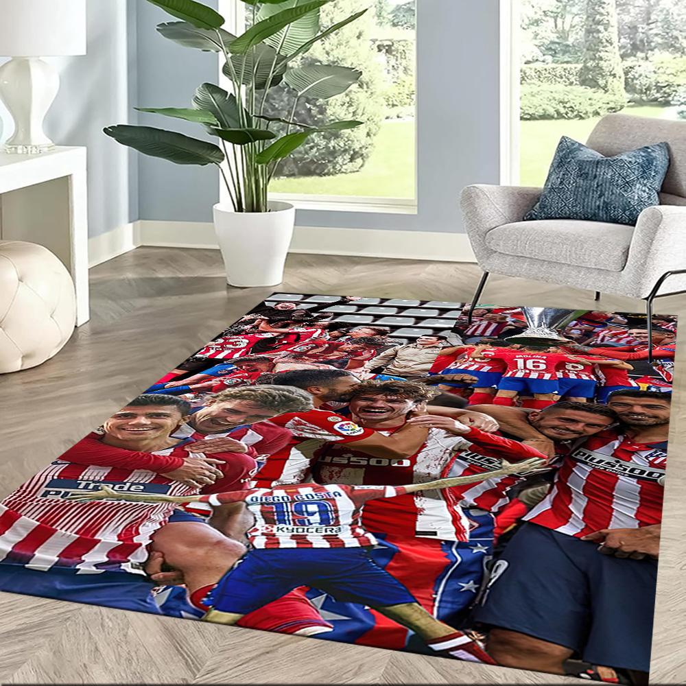 Atletico Madrid Floor Rug Office Rug Perfect For Hallway Outdoor Living Rooms Decorate Room Antislip Carpet Decorate Offices