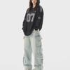 Unisex V-Neck Long-Sleeve Retro Jersey Top