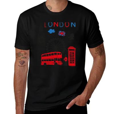 London Bridge United Kingdom Pride British Souvenir UK Bus Big Ben Gift TShirt Fashion Print Casual Short Sleeve TShirt