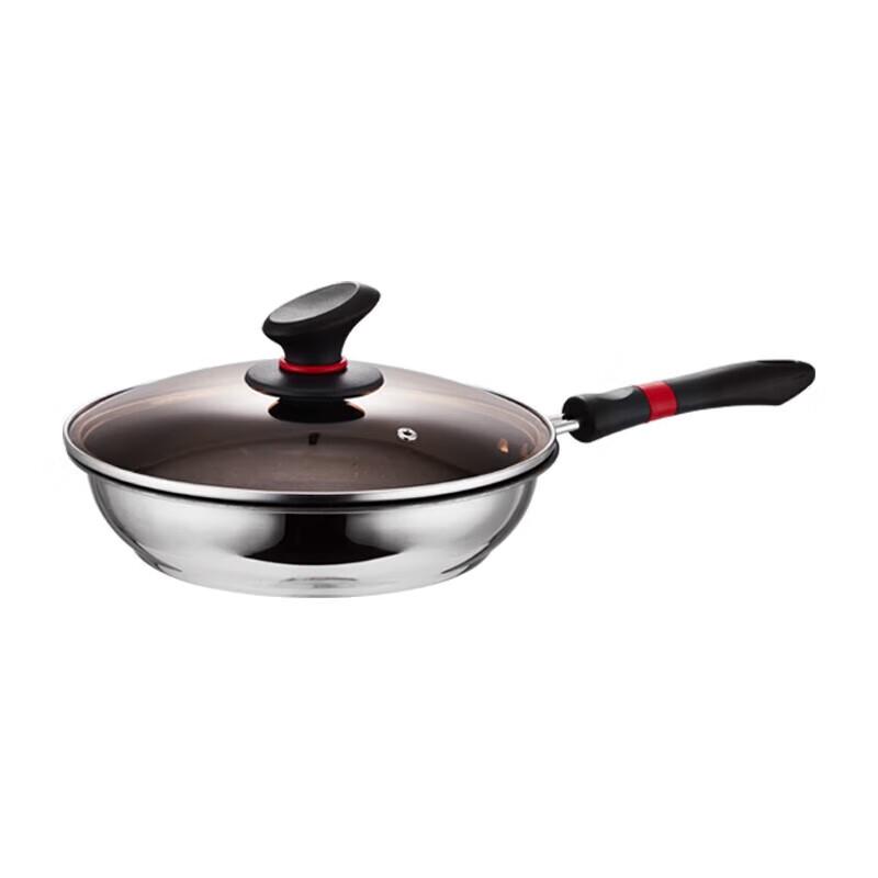 ADNENY AO-83 Stainless Steel Frying Pan with Lid