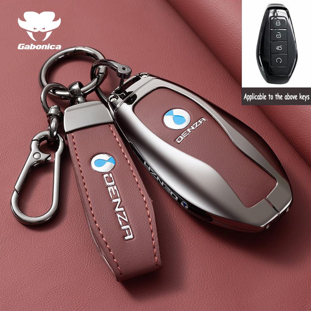 Fashion Car Key Case For Denza N9 D9 B5 B8   Keychain Smart Remote Protection Cover Shell Housing Holder Fob Accessories