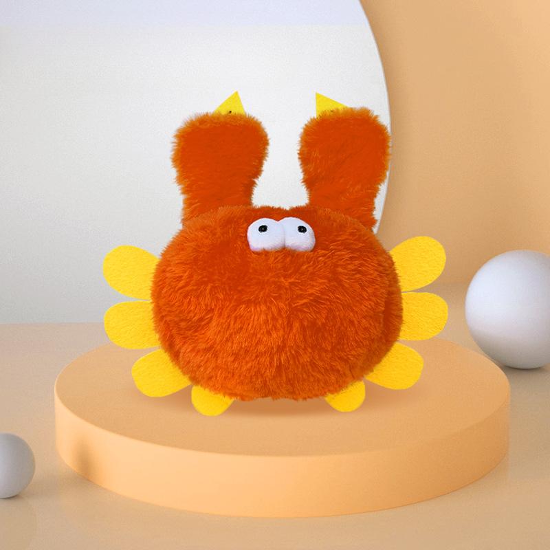 Pluszowa zabawka akumulatorowa Flapper Bird elektryczna zabawka dla kota dla psa samodzielna symulacja kraba huśtający się ptak
