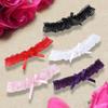 Damen Beinschleifenring Sexy Dessous Spitze Floral Strumpfhaltergürtel Schleife Beinschlaufe Lolita Brautkostüm Cosplay Mode Strumpfring