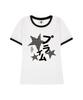 PRIMATE Check Milky Women'S Slim Fit Ringer Short Sleeve T-Shirt 3 Colors