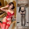 Sexy Underwear Sexy Lace Suspender One-piece Women's Light and Breathable Underwear Set Small Breasts Gather