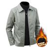 Men's leather jacket new business casual jacket men's autumn regular lapel comfortable large size top