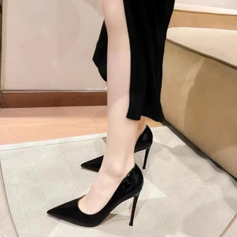 2025 Sexy Women Shoes Nude Stiletto Classical Pointed Toe Women Heel Shoes Ladies Office Party Shoes Women White Heels 7-9CM