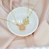 Rotating Four-Leaf Flower Necklace Female Summer Titanium Steel Chain Does Not Fade