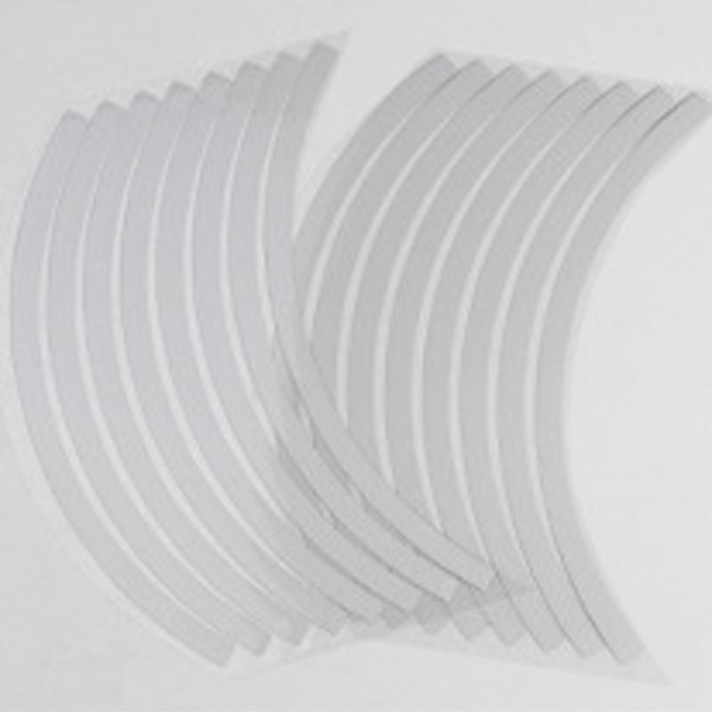 

17 18 Мотоциклетное колесо Шина Светоотражающая наклейка Водонепроницаемая лента для обода колеса Наклейки Стайлинг автомобиля Мото Декоративные аксессуары серебряный