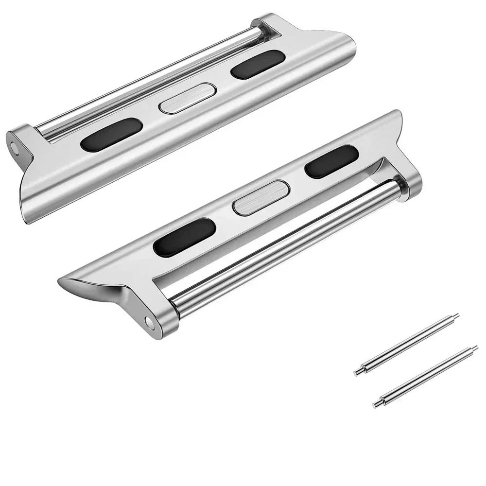 Watchband Connector for Apple Watch Ultra 2 49mm 45mm 44mm 42mm 46mm Adapter for IWatch Ultra Series 10 9 8 7 6 5 Width Straps