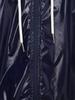 S-3XL Men Waterproof Hooded Jacket Long Sleeve Front Zip Up Drawstring Raincoat Windbreaker for Hiking Fishing Biking Outdoor
