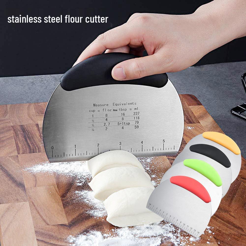 Stainless Steel Faceted Dough and Pastry Cutter with Scale