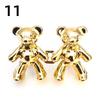 Reusable Metal Buttons Bear Flower Snap Fastener Pants Pin Retractable Button Sewing-on Buckles Jeans Perfect Fit Reduce Waist