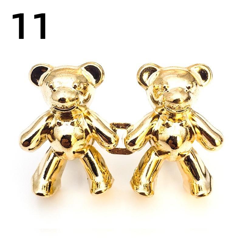 Reusable Metal Buttons Bear Flower Snap Fastener Pants Pin Retractable Button Sewing-on Buckles Jeans Perfect Fit Reduce Waist
