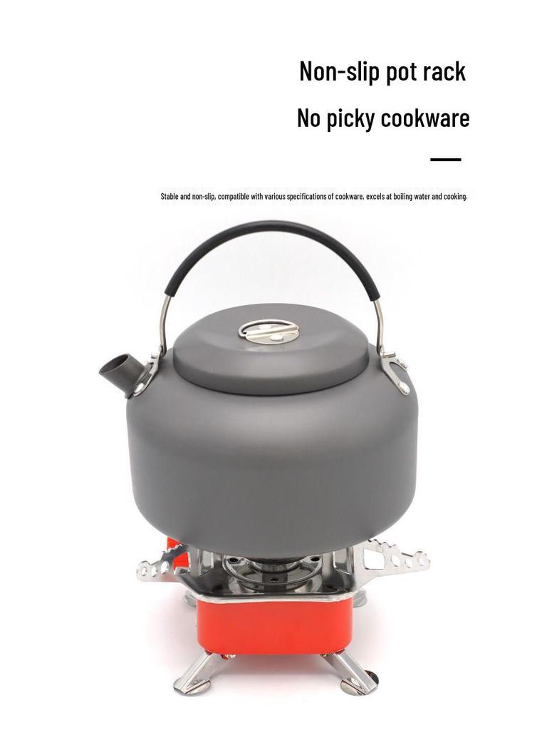 Windproof Portable Camping Gas Stove - Foldable High Power Square Design
